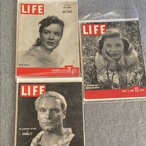 Lot of 3 1948 Vintage LIFE Magazine Collection -Super Nice Condition